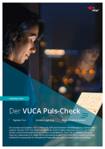 VUCA Puls-Check - Ihr nächstes VUCA Coaching Tool